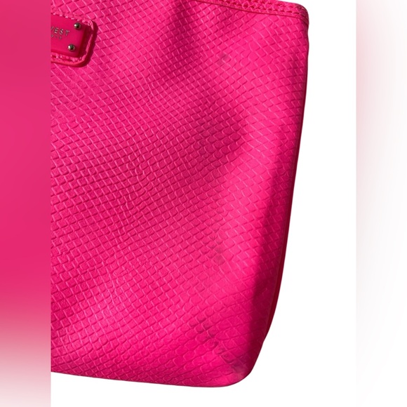 Nine West Slim Hot Pink Faux Leather Bag/Wristlet, approx. 11.75”x8.5” - Picture 11 of 11